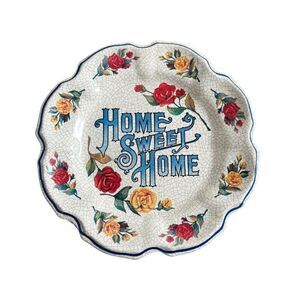Lami Italy Plastic Melamine Wall Plate Hanging Decor Home Sweet Home Cottagecore